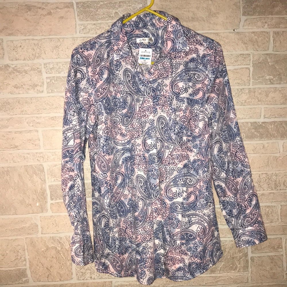 ✅ORVIS Floral Paisley Button Down Shirt